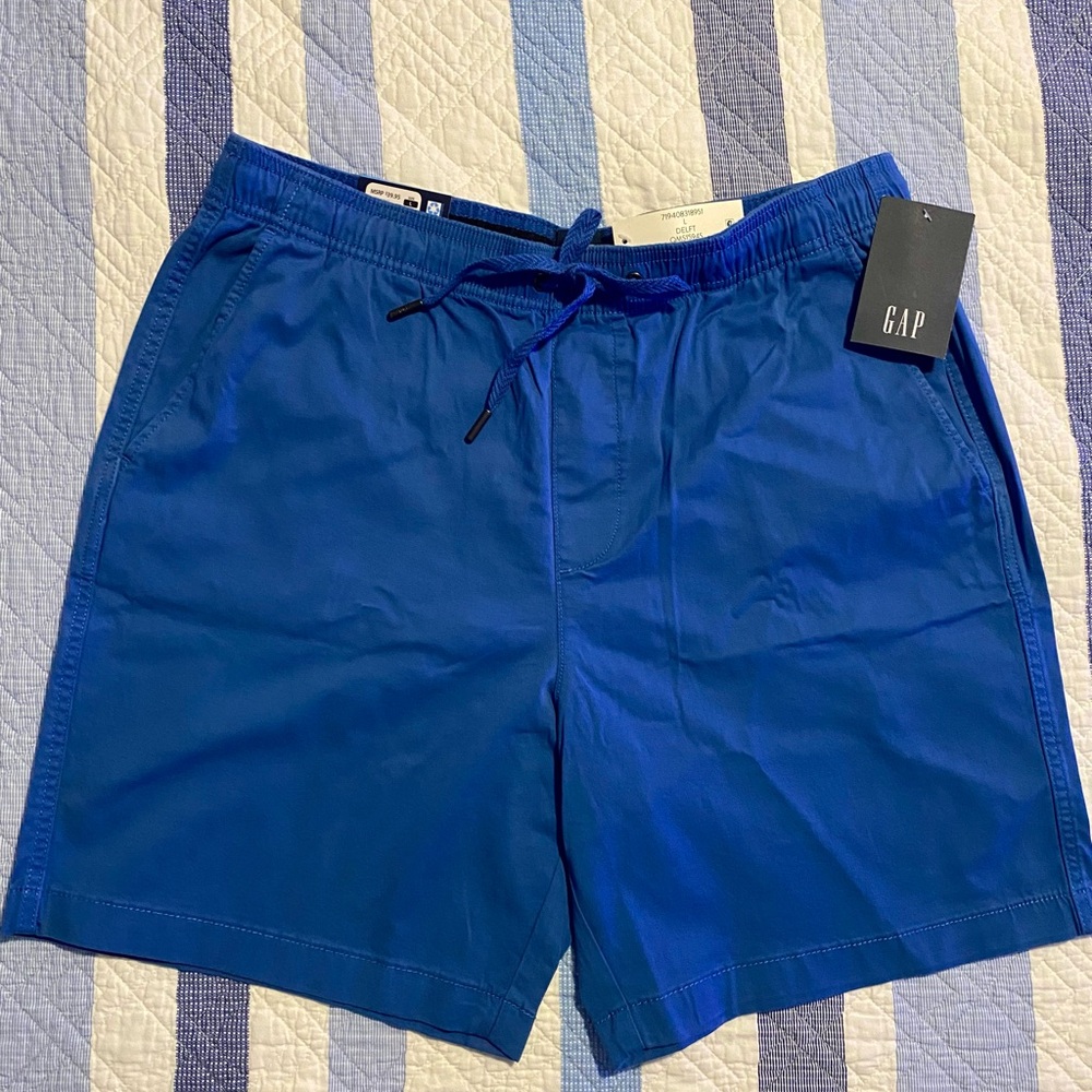 GAP Men's Vibrant Blue Swim Trunks